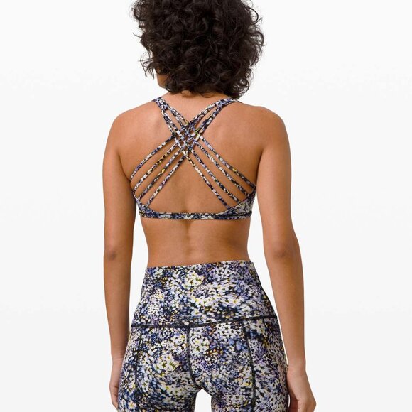 Lululemon Free To Be Bra Wild *Light Support, A/B Cup Floral Metropolis Multi - Picture 1 of 8
